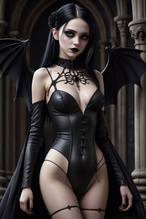 Very young, Style, gothic, beauty, power, realistic, design, render, dream, dark, naked