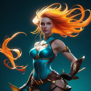 Video game woman by Ross Tran and Claire wendling, Chris sanders and Anna dittmann, vargas, character design, exaggerated curves, alluring, dynamic pose, digital illustration, Gil elvgren, cgsociety, cinema 4d, radiant, beautiful, airbrush art, pixiv polycount art, (detailed matte painting, deep color, fantastical, intricate detail, splash screen, complementary colors, fantasy concept art, 8k resolution trending on Artstation Unreal Engine 5:0.9)