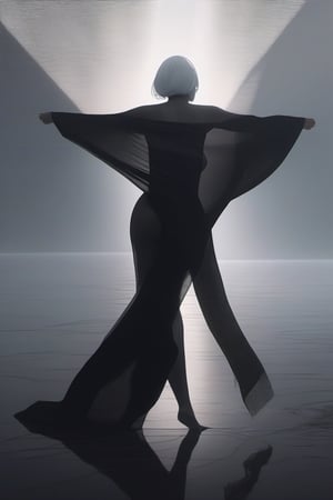 masterpiece,best quality,very aesthetic,absurdres,see-through_silhouette, yorha_2B,holding_towel, towel