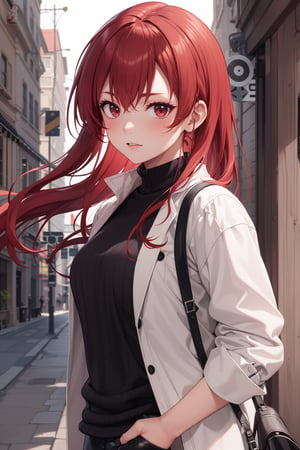 1girl, solo, beautiful girl with beautiful red eyes and hair, girl with casual style,
ultra detail, ultra realistic,eris greyrat