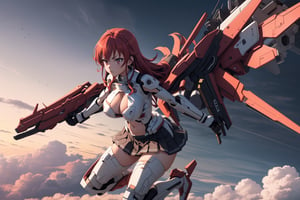 masterpiece, ultra detail, ultra HD, detail background, beautiful night, beautiful world fantasy, ultra real, real graphic

((Naked Thicc Girl with big tits)), (kantai collection weapon), body mecha, mecha skirt, short skirt, mecha body, red gundam costume, red gundam armor, accessory red mecha on head, futuristic, flying form, girl flying on the sky high, from_top, large breast, thicc, from Front, wings of gundam, battle form, getting serious, world war, background sky high, background focus, sky high, future spaceship, clouds, cloudy_sky, skyscape, detailed, best graphic, aesthetic, big tits, galaxy, nebula, real picture background, stomach,best quality, BJ_Gundam, flying go to sky, fighting form, attack form, breast out, breast exposed, chest exposed, nipples, topless, top_less, flying form, flying pose, using gundam weapon, using mecha weapon,  full body potrait,mecha