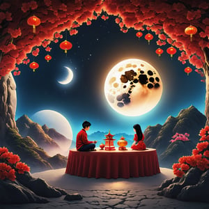 Beautiful, amazing, unique scenery of the Lunar New Year, the most stunning scene of Chinese New Year with one pair of adorable Taiwanese teen couple, moonster,Apoloniasxmasbox,moonster