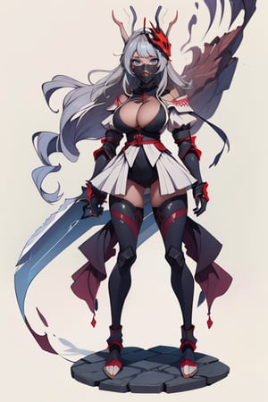 F41Arm0rXL ,SteelHeartQuiron character,armor,metalmask,mask,facemask,fullbodyarmor,bigbreast,big_boobies,sword,helmet,1girl,nsfw,grey,1_girl