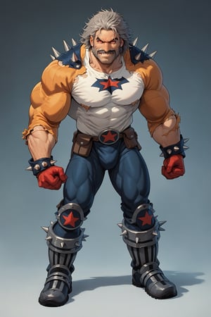 score_9,score_8_up,score_7_up,score_6_up, 1man, tall hulkimg muscular male focus (:1.9) comics, full costume (:1.9) full body portrait, 300dpi, upscaled 8K, intense red eyes, masterpiece, grey hair, finest quality art, perfect anatomy, perfect hands (:1.9) red full gloves (:1.9) spiked boots (:1.9) blank background, image (:1.9) focus on torn suit (:1.9) muscular male arms (:1.9) very muscular male,standing_up, arms folded (:1.9)