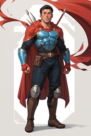 score_9,score_8_up,score_7_up,score_6_up, 1man, red hooded cloak (:1.9) face, hulking muscular male focus (:1.9) 125yrs old man, standing (:1.9) full body portrait (:1.9) 300dpi, upscaled 8K, unshaven, masterpiece, finest quality art, perfect anatomy, perfect large hands (:1.9) full body blue costume (:1.9) red gloves and boots (:1.9) blank background, image (:1.9)  (web armour) themed costume (:1.9) all blue costume (:1.9) ,m@rk