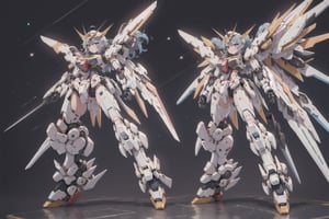 masterpiece, best quality, highres, 1girl, mmg, gold_metal_joints, big_breasts, triple gundam_bodysuit_color ,mecha_girl_figure, long_blue_hair, forehead_gundam blade_antenna,BJ_Gundam, 
5 fingers, space background, flight pose, wings backpack, gatherbelt, full_body,mechanical,pasan,gundam, long hair, choker, gunpla, gliding, back earth, sierra blue hair,robotic body,