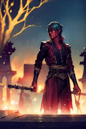 red skin, Devil Jin, wearing adventurer outfit, medium shot, bokeh, (hdr:1.4), high contrast, (cinematic, teal and orange:0.85), (muted colors, dim colors, soothing tones:1.3), low saturation,In a realm shrouded in eternal twilight, a hauntingly surreal scene unfolds.  male, pirate clothing

Bustling afternoon scene by the dockyard, people moving boxes and goods, carts and horses, the sky is bright in orange aftenoon glow

light hearted dock scene the character is smoking a cigarette

An HDR blend intensifies the contrast, highlighting the stark duality of the situation - beauty and horror coexisting in a delicate balance. The cinematic teal and orange color grading imbues the scene with an otherworldly quality, making it feel like a haunting vision from another realm.

The muted and dim colors, along with soothing tones, lend an air of melancholy to the scene, 

Écrire à Melek Benrbah, weapon, dark background,water,yushuishu,xjrex,drow,Endsinger,tiefling,eren_yeager
