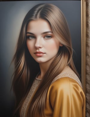 Create a captivating oil painting on canvas, portraying a 19-year-old Serbian girl with fair skin and straight hair, with a close-up of her face. Intricately capture details using the oil medium on canvas. Draw inspiration from the oil portraits of Nadežda Petrović, the oil paintings of Paja Jovanović, and the oil on canvas technique of Ivan Meštrović. Craft a superior oil painting that seamlessly blends these influences into an outstanding portrayal.

