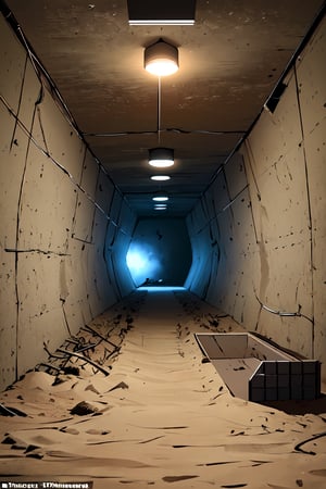 The bunker is a fortified underground facility designed to provide maximum protection and self-sufficiency in the event of a nuclear war, The interior is divided into several functional zones, each meticulously planned for both safety and comfort,