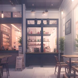 cafe, A place that trainees often visit during break time, Cozy atmosphere, variety of drinks and desserts provided, indoor, (masterpiece),(high quality), best quality, real,(realistic), super detailed, (full detail),(4k),8k,