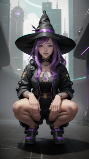 wanderer, best quality, masterpiece, (detailed:1.2), 1girl, mona, squatting, cutesie, witch hat, science fiction, cyberpunk, purple hair, chromatic aberration, outdoors, city, crowd, faceless crowd","wallpaper, 1boy, solo, male focus, tattoo, monochrome, cyberpunk, (chromatic aberration), detailed background, mechanical parts, cable, indoors,pixel art,yunjindef