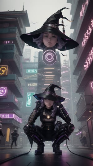 wanderer, best quality, masterpiece, (detailed:1.2), 1girl, mona, squatting, cutesie, witch hat, science fiction, cyberpunk, purple hair, chromatic aberration, outdoors, city, crowd, faceless crowd","wallpaper, 1boy, solo, male focus, tattoo, monochrome, cyberpunk, (chromatic aberration), detailed background, mechanical parts, cable, indoors,pixel art,yunjindef