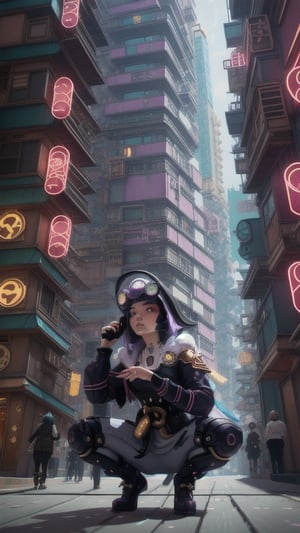 best quality, masterpiece, (detailed:1.2), 1girl, mona, squatting, cutesie, witch hat, science fiction, cyberpunk, purple hair, chromatic aberration, outdoors, city, crowd, faceless crowd","wallpaper, 1boy, solo, male focus, tattoo, monochrome, cyberpunk, (chromatic aberration), detailed background, mechanical parts, cable, indoors,pixel art,yunjindef,IncrsLcmSolo,DonMRun3Bl4d3