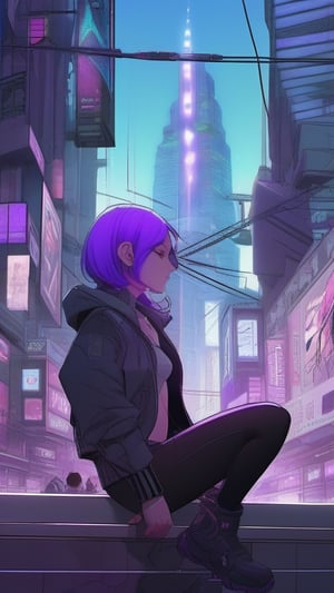 spread legs, best quality, masterpiece, (detailed:1.2), 1girl, mona, squatting, cutesie, witch hat, science fiction, cyberpunk, purple hair, chromatic aberration, outdoors, city, crowd, faceless crowd","wallpaper, 1boy, solo, male focus, tattoo, monochrome, cyberpunk, (chromatic aberration), detailed background, mechanical parts, cable, indoors