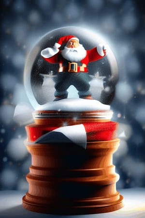 Santa Claus,Snow Globe,falling_snow