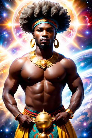a masculine African Yoruba god creates the universe 