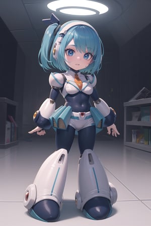 Solo_girl,  perfect_face,  high_detailed_skin,  skin_pores,  cinematic_lighting,  full_body, rico_megamanxdive, loli, mini_loli