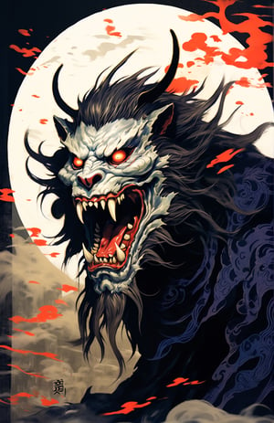 yōkai hyakki 妖怪,  beast 年