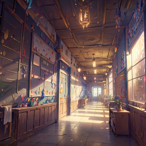 Frontal side, finely detail, Depth of field, (((masterpiece))), ((extremely detailed CG unity 8k wallpaper)), intricate detail, (best illumination, best shadow), (((magic around))), ((classrooms, hallways and passageways of a magical academy)),
