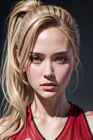 best quality,high resolution, ultra high res, extreme detailed, detailed face, RAW photo,realistic, photo-realistic
1girl,ponytail,blonde_hair/red_eyes, blush, gym, realhands,play basketball,