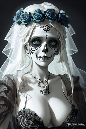 skull,dia de muertos. agresiva , realistic,femenine, girls, ojos negros, femenina, hermosa, sexy,horror, esclerotica blanca