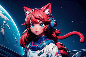 (((from torso up, face, focus on face)))

realistic, masterpiece, best quality, cute girl in astronaut suit, ultra high definition, masterpiece, best quality, astroverse, spaceship, nasa, interior of a spaceship, astronaut, astronaut , cosmo, space, 3d, face , facebombmix
centered pupils, small pupils
Cat ear, cat tail, neko,3DMM