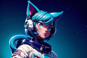 (((from torso up, face, focus on face)))

realistic, masterpiece, best quality, cute girl in astronaut suit, ultra high definition, masterpiece, best quality, astroverse, spaceship, nasa, interior of a spaceship, astronaut, astronaut , cosmo, space, 3d, face , facebombmix
centered pupils, small pupils
Cat ear, cat tail, neko,3DMM