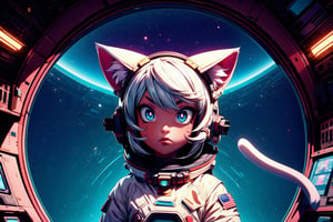 (((from torso up, face, focus on face)))

realistic, masterpiece, best quality, cute girl in astronaut suit, ultra high definition, masterpiece, best quality, astroverse, spaceship, nasa, interior of a spaceship, astronaut, astronaut , cosmo, space, 3d, face , facebombmix
centered pupils, small pupils
Cat ear, cat tail, neko,3DMM