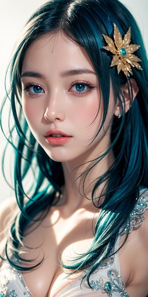 (best quality,4k,8k,highres,masterpiece:1.2),ultra-detailed,(realistic,photorealistic,photo-realistic:1.37),blue-haired girl,グヴァイツ style art,beautiful character art,detailed digital anime art,portrait with stunning anime face,グヴァイツ in ArtStation and Pixiv,anime-style masterpiece by グヴァイツ,gorgeous digital art with intricate details,whimsical illustration with blue-haired girl,meticulously detailed anime art,girl with extraordinary blue hair,hyper-realistic digital anime artwork,anime-style character portrait with mesmerizing blue hair