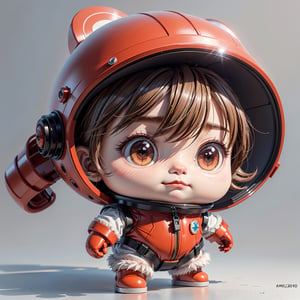 cartoon Little Angry Putin in a red spacesuit, blue Helmet, centered, full body, human, Depth of field, ((empty background)), ((whitebackground)), (kawaii:1.3), (anime:1.4), cute, round eyes, (8K, RAW photo, Best quality, masterpiece:1.2), vector, Line graphics, design, inspiration, straight line, symmetry