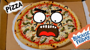 Photo doodle, pizza mad because its Friday