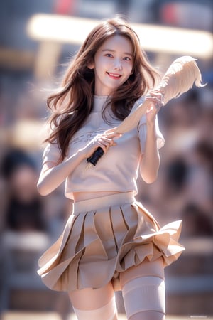 {8k}, {masterpiece}, {best quality}, {extremely beautiful face}, {ultra highres}, {Korean beauty}, {side lightning}, 1 Girl with a K pop idol, very bright backlight, solo, {beautiful and delicate eyes}, medium breasts, calm expression, natural and soft light, hair blowing in the wind, delicate facial features, beautiful Korean girl, eye smile, lip smile, city, street, outdoor, 20 years old, ((model pose)), slender body type, film grain, simple pretty fassion, ((miniskirt:1.4)), (kneehigh_socks:1.4), real hands, gravure, accessories, dark brown_hair, thin_lips, Yoona, SNSD, open_mouth_loudly, big_smile, curvy, big hip, groin, pure_eros, perfect anatomy, perfect eye ratio, perfect hands, perfect fingers, ((fluting:1.4)), ((night:1.4)), walking, shopping, ((open_mouth_loudly:1.2)), spring, ((shiny day:1.2)),  ((big_laughing:1.4)), mouth_open_laughing, The girl is walking with a shiny smile.