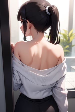 (hair over shoulder),side_ponytail,((netorare)),(cheating)