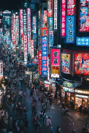 night city, top view ,Spirit Fox Pendant, people walking, realstic, neon light. high detail, high_resolution,make_3d,japan,Night view of Dotonbori, Osaka, Osaka, scenery,traffic light, japan,DonMR0s30rd3rXL ,Pedestrian Signals,rose,knight