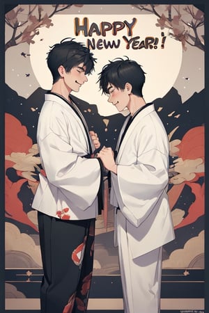 "happy new year",2boys,gay male relationship,male kimono