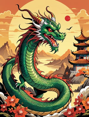 Dragon, Chinese Dragon, Vector