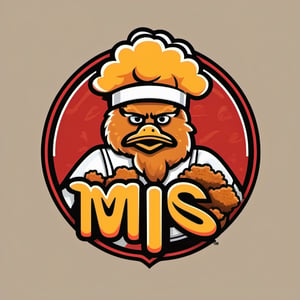 Design an 'MS' logo that reflects the distinctiveness of extremely spicy crispy fried chicken, featuring key elements of chicken and chili. The logo should imply the fiery and appetizing flavors of crispy fried chicken while creating a unique and memorable identity. Apply your creative touch to this design to create a captivating logo that appeals to spice enthusiasts