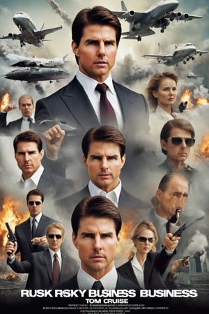 Movie poster page "Rusky Business" starring Tom Cruise