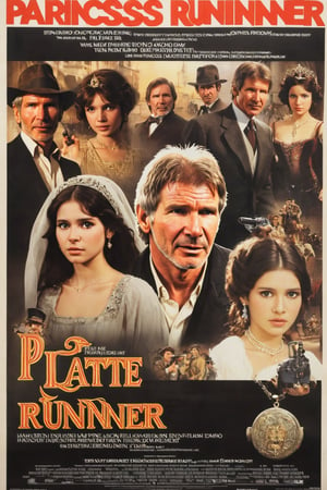 Movie poster of "Plate Runner" starring Harrison Ford. Movie poster page "The Princess Bribe"