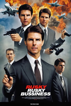 Movie poster page "Rusky Business" starring Tom Cruise