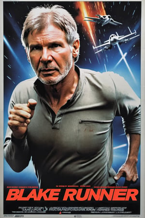 Movie poster of "Blake Runner" starring Harrison Ford. Movie poster page "Blake runner",movie poster