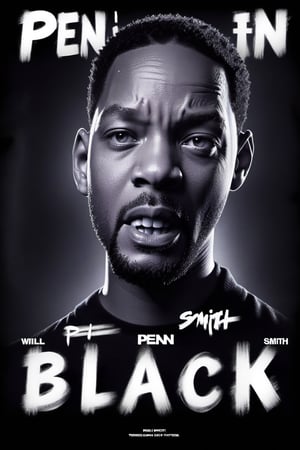 Movie Poster page "Pen in Black". Starring Will Smith.  text:"Pen in Black"