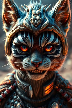 Mad Max furries and cyborg. intricate abstract, ultra intricately detailed 3D render, global illumination, by Beksinski's Ilya Prima's striped eyes with kind smile her hair, rembrandt, style from Anime series CGSociety,hyper realistic, 4k HDR, octane render, photographic, highajic, very stylish young James Audrey as Ayanamiyareenshotatalieocalyptic after 