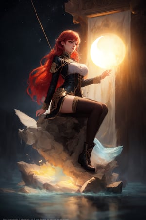 Take a deep breath and let's work step by step on this  ,
Beautifull body,Beautifull breast,a woman sitting on top of a sculpture next to a body of water, twitch streamer, shining crescent moon, light red hair, disney land, 2 0 1 9 anime, in las vegas, cute photo, low res, owlship, freedom from cptsd, || very anime, smol, asian sun, galaxy sky, photorealisti, daz 3 d, realistic, serov, surikov, vasnetsov, repin, kramskoi, paint texture, uplight, insanely detailed and intricate, charlie bowater, tom bagshaw, octane rendered, unreal engine, illustration, trending on artstation, masterpiece
,
Midjourney's Consistency, Dynamic Action Pose, Fibonacci Watermark Invisibly Displayed, High-res, Impeccable Composition, Lifelike Details, Perfect Proportions, Stunning Colors, Captivating Lighting, Interesting Subjects, Creative Angle, Attractive Background, Well-timed Moment, Intentional Focus, Balanced Editing, Harmonious Colors, Contemporary Aesthetics, Handcrafted with Precision, Vivid Emotions, Joyful Impact, Exceptional Quality, Powerful Message, Raphael Style, Unreal Engine 5, Octane Render, Isometric, Beautiful Detailed Eyes, Super Detailed Face and Eyes and Clothes, More Detail, Multi Colored, Splash Ink Illustration, Grammer Effect Style, Houdini Style, Sharp Lines and Brush Strokes, High Quality, Beautiful Matte Painting, 4K, CGSociety, Artstation Trending on ArtstationHQ,masterpiece,chibi,Anime,best quality