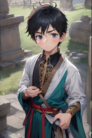 cute boy, ancient custume