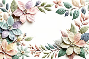  A delicate floral design with pastel-colored flowers and leaves, arranged in a soft, flowing pattern on a clean white background, The design is elegant and light, creating a serene and stylish look. hd quality, natural look --ar 1:1 --v 6.0


























