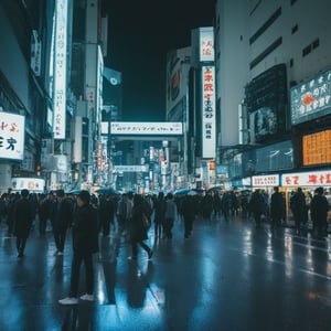  Strolling through the vibrant streets of Shibuya, Tokyo at night, with neon signs illuminating the bustling crowds, the famous Shibuya crossing packed with people, and the energy of the city palpable. Reflections on the wet pavement, hd quality, natural look --ar 3:2 --v 6.0








