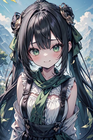 She is a woman of immeasurable beauty, black hair, green scarf, teenager, green eyes, gesticulated look, happy, egocentric, beautiful clothes, a masterpiece, detailed, high quality, very high resolution, peasant clothes , perfect face, poor, overalls, masterpiece, good quality, excellent quality, hair in a Two ponytail, headscarflittle girl, loli, young girl, narcissistic, contemptuous smile, egocentric, busty loli, medium breasts
loli, little girl, young girl, field.

