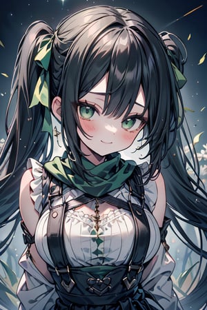 She is a woman of immeasurable beauty, black hair, green scarf, teenager, green eyes, gesticulated look, happy, egocentric, beautiful clothes, a masterpiece, detailed, high quality, very high resolution, peasant clothes , perfect face, poor, overalls, masterpiece, good quality, excellent quality, hair in a Two ponytail, headscarflittle girl, loli, young girl, narcissistic, contemptuous smile, egocentric, busty loli, big breasts
loli, little girl, young girl, field.

