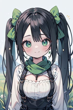 She is a woman of immeasurable beauty, black hair, green scarf, teenager, green eyes, gesticulated look, happy, egocentric, beautiful clothes, a masterpiece, detailed, high quality, very high resolution, peasant clothes , perfect face, poor, overalls, masterpiece, good quality, excellent quality, hair in a Two ponytail, headscarflittle girl, loli, young girl, narcissistic, contemptuous smile, egocentric, busty loli, big breasts
loli, little girl, young girl, field.

,best quality